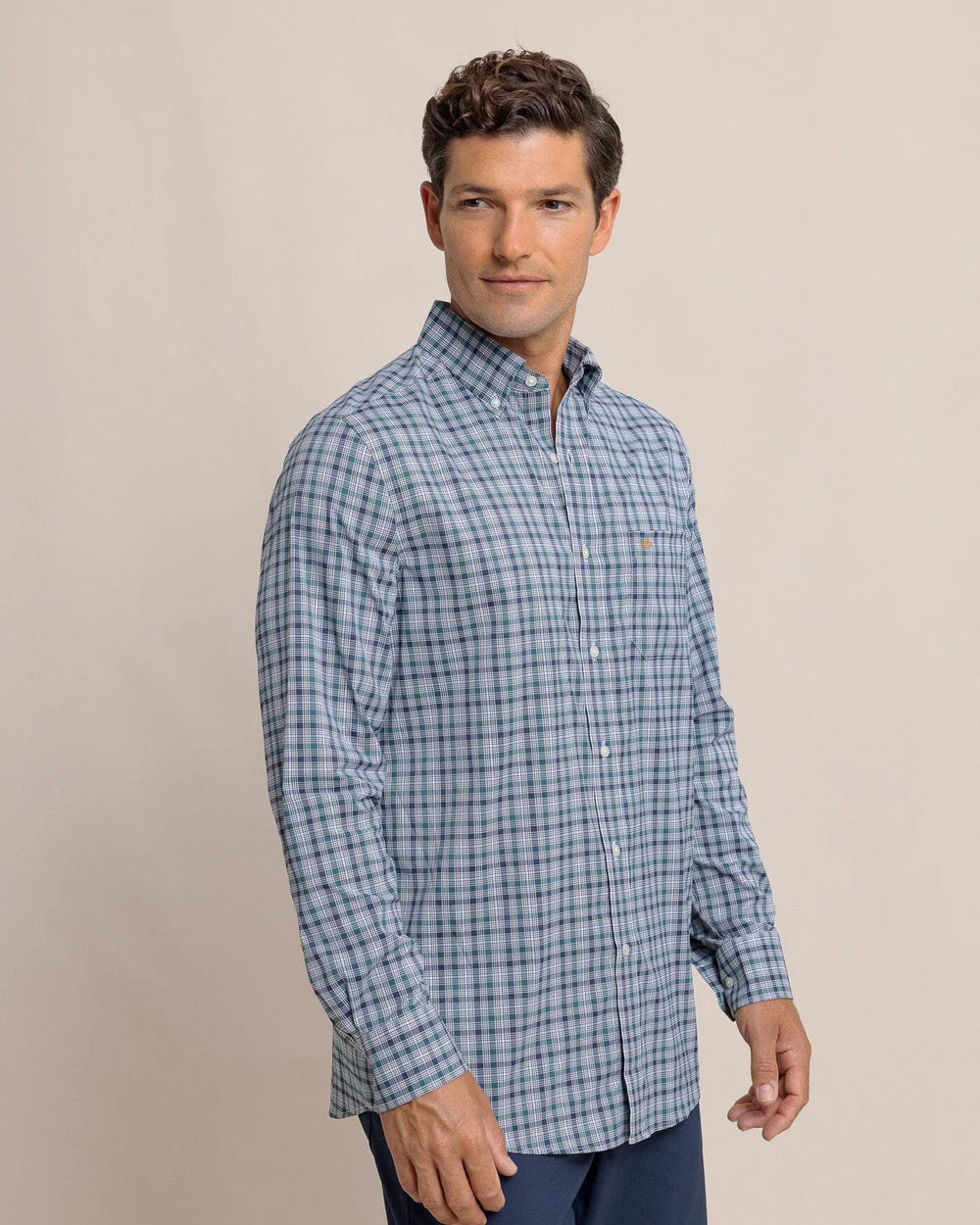 Southern Tide Men's Saltgrass Plaid Intercoastal Sport Shirt