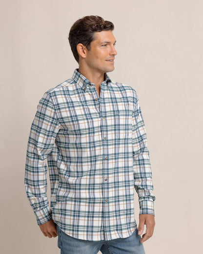 Southern Tide Men's Sandbridge Plaid Flannel Intercoastal Sport Shirt