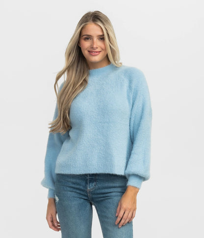 Southern Shirt Women's Feather Knit Mockneck Sweater