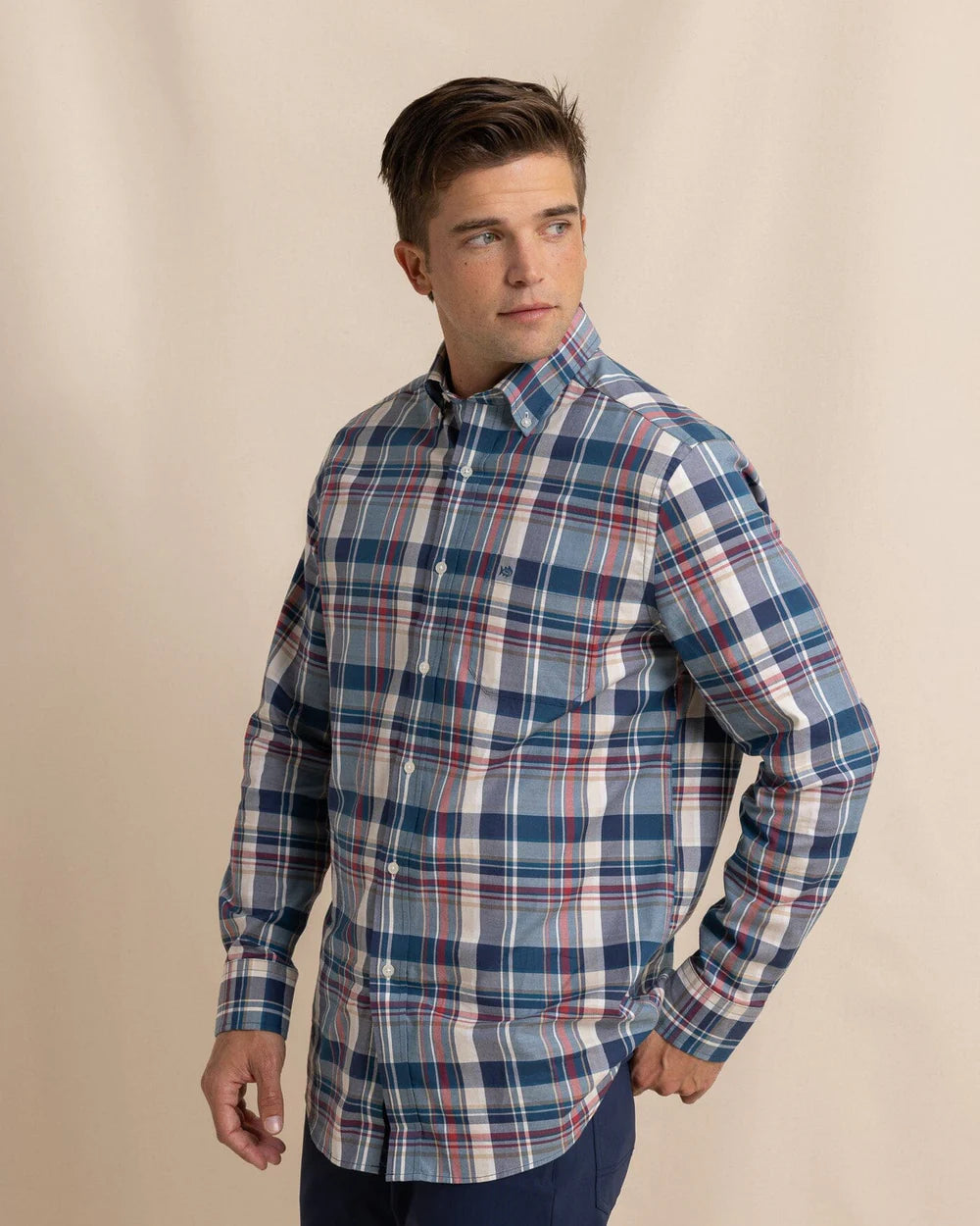 Southern Tide SJ Southern Shores Plaid Sportshirt