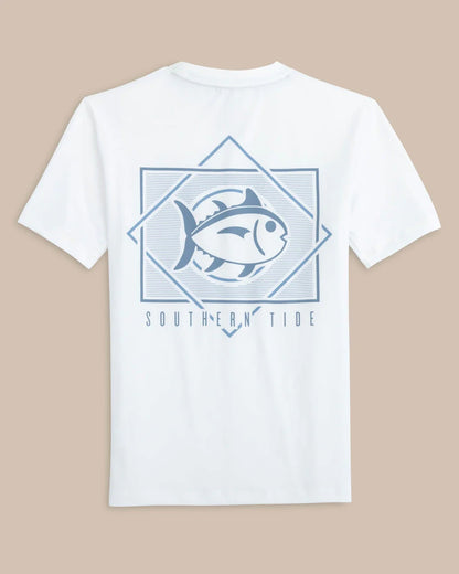 Southern Tide Youth Geo Striped Performance Tee