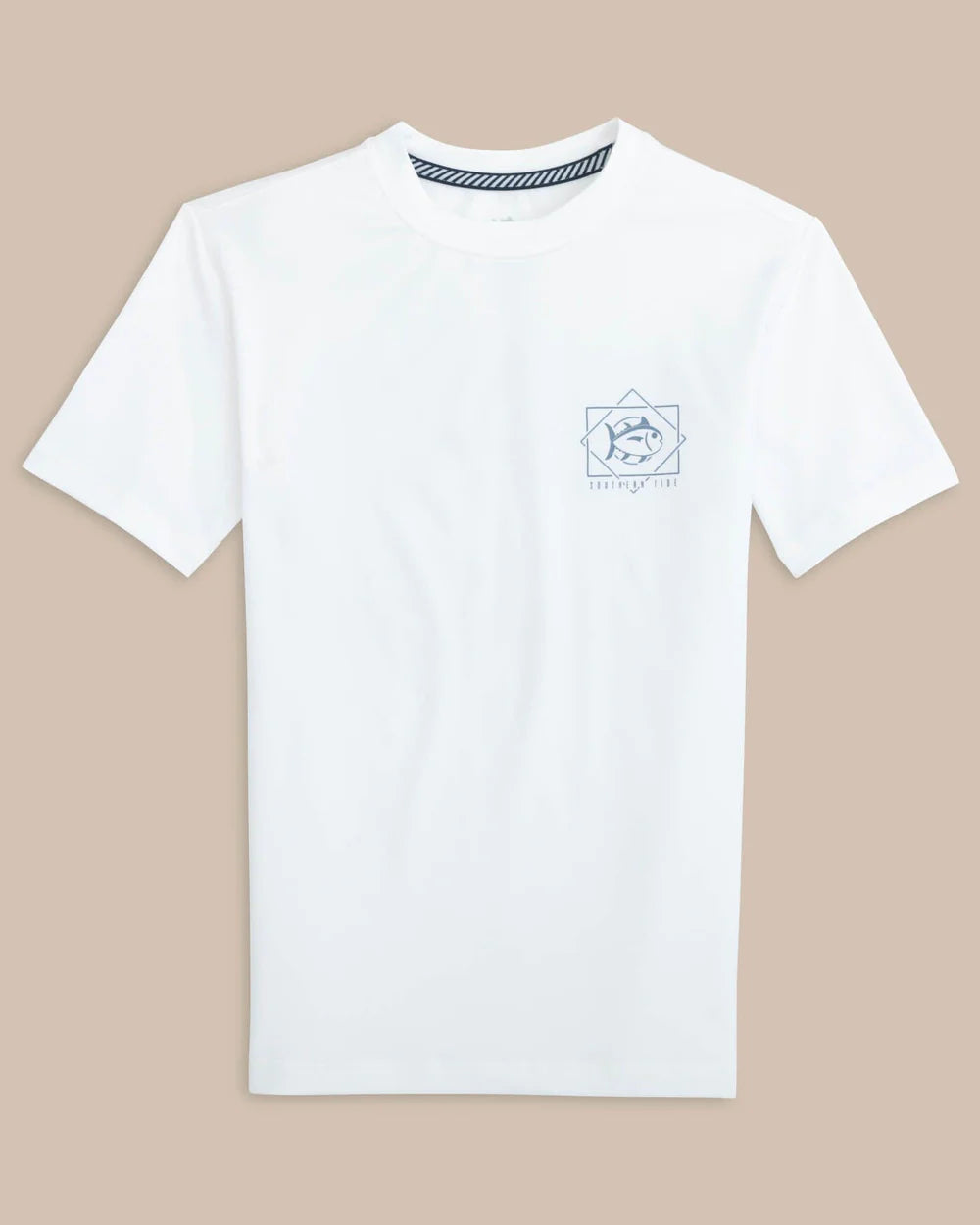 Southern Tide Youth Geo Striped Performance Tee